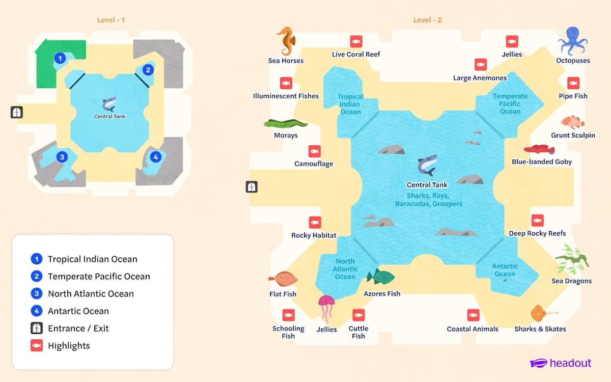 里斯本海洋馆园区地图