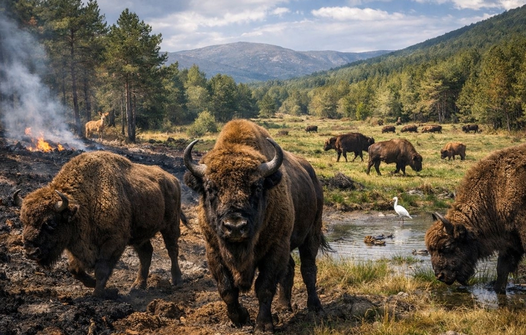 拆除地理栅栏：欧洲野牛重返中欧的“再野化”实验